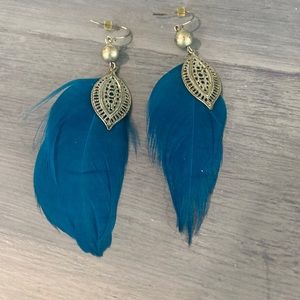 Feather earrings